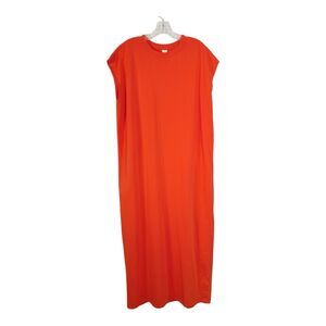 Melrose & Market T Shirt Dress Size L Long Red